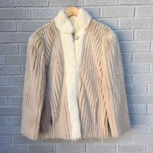 Vintage Mademoiselle Blush Mink Fur Coat